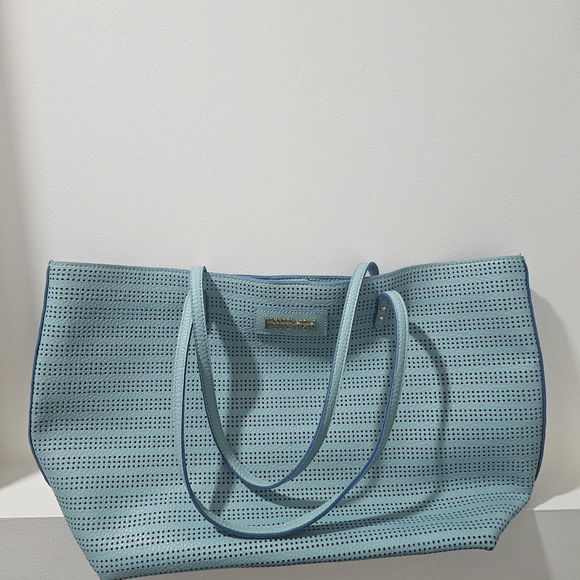 ✨ Kenneth Cole Reaction Perforated Tote Bag – Light Blue ✨ - Picture 11 of 11